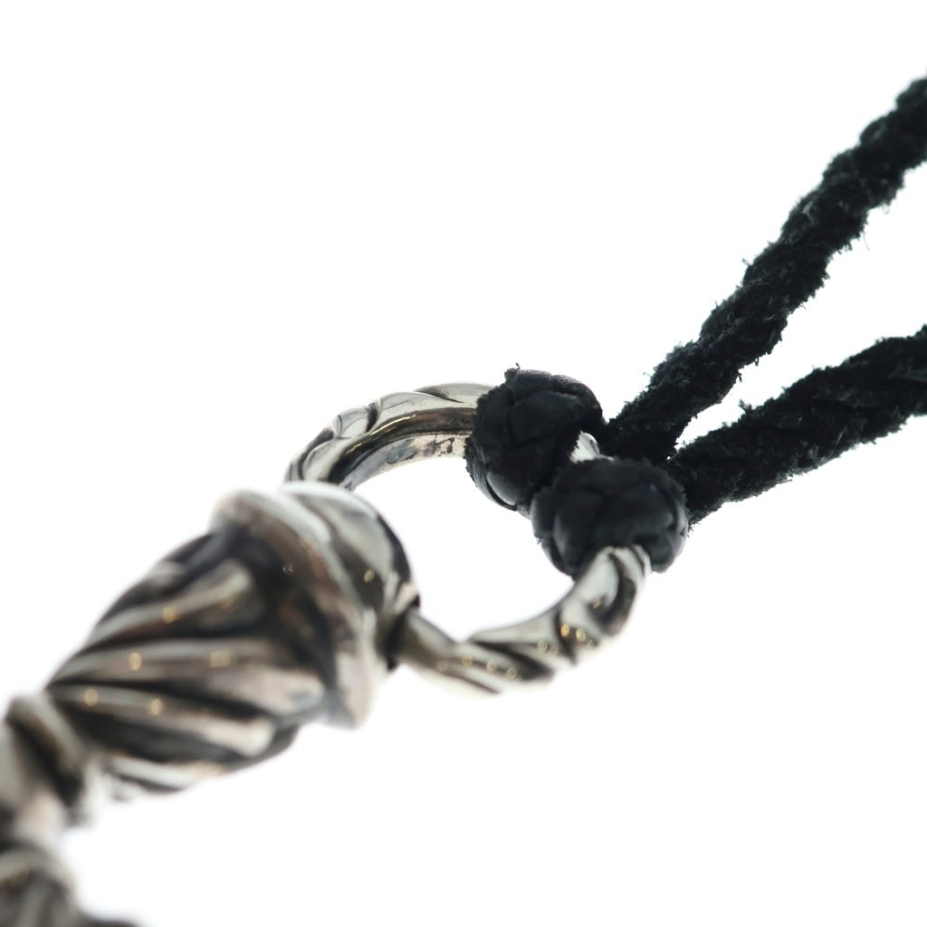 CHROME HEARTS(クロムハーツ) CAMPANA CROSS LG カンパナクロス ラージ レザーブレイド ペンダント ネックレス シルバー