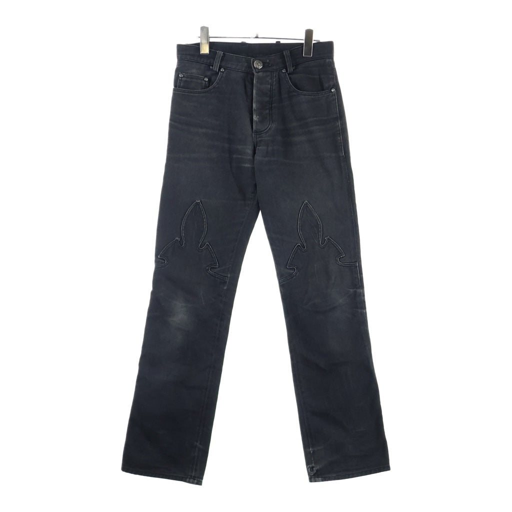 CHROME HEARTS(クロムハーツ) OLD FLEURKNEE DNM PANTS オールド フレアニー デニムパンツ ブラック