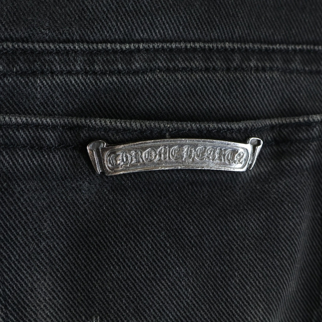 CHROME HEARTS(クロムハーツ) OLD FLEURKNEE DNM PANTS オールド フレアニー デニムパンツ ブラック