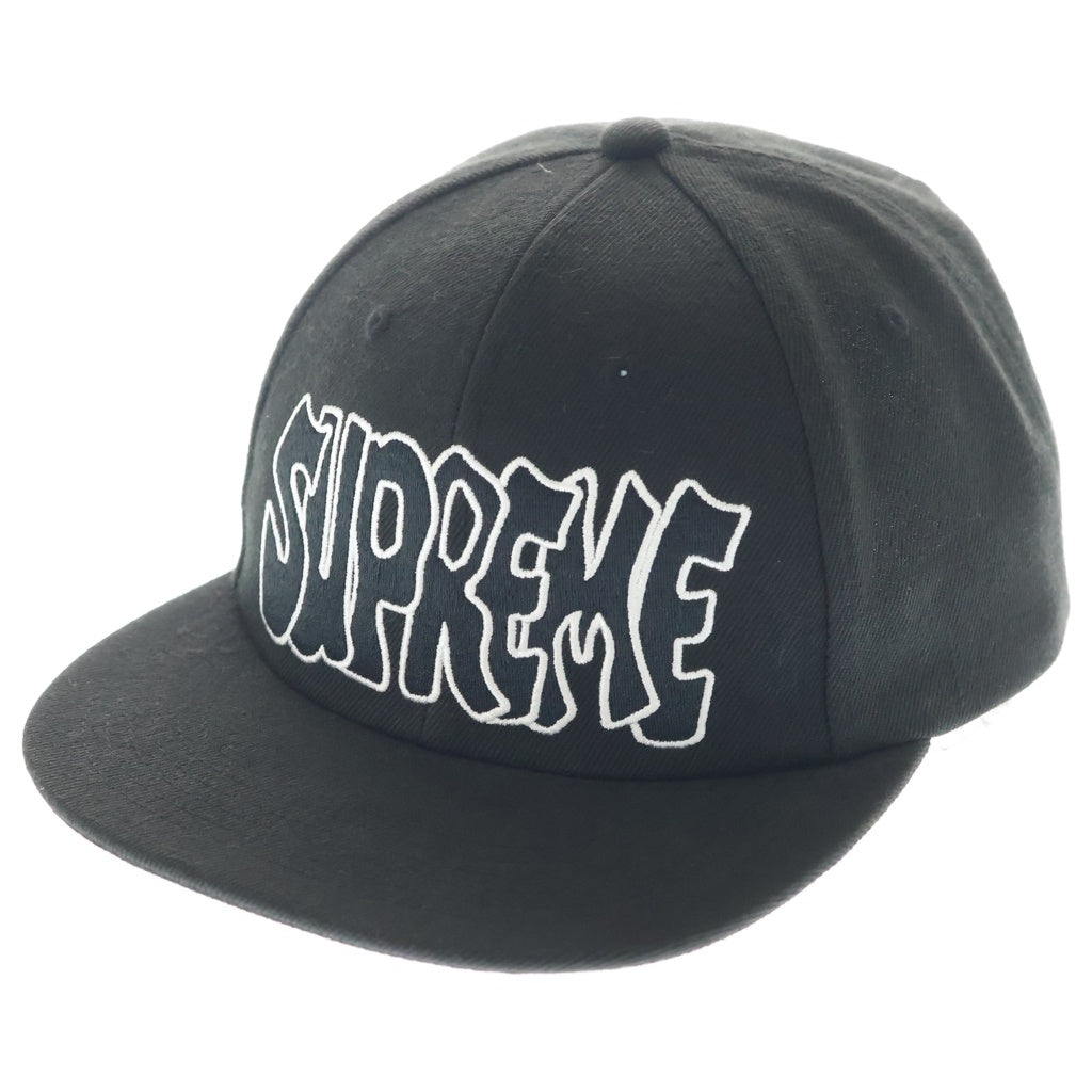 SUPREME(シュプリーム) 24SS CREEP 6-PANEL WHITE クリープ 6パネル キャップ ブラック