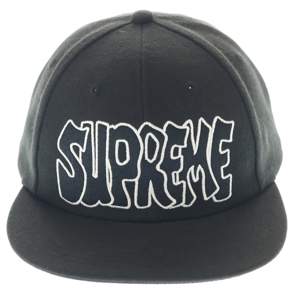 SUPREME(シュプリーム) 24SS CREEP 6-PANEL WHITE クリープ 6パネル キャップ ブラック