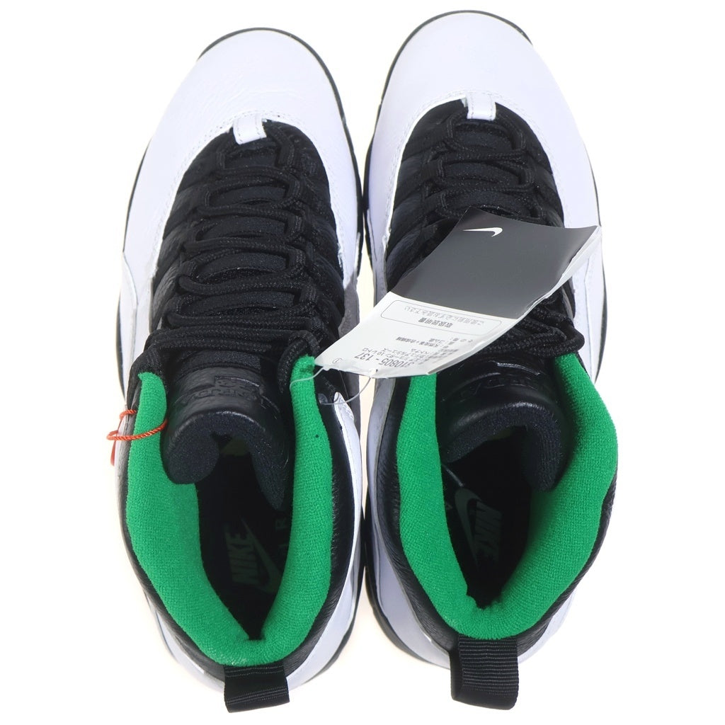 NIKE(ナイキ) Air Jordan 10 Seattle Supersonics 310805-137 エアジョーダン10 シアトルスーパーソニックス ハイカットスニーカー 27.5cm/US9.5 ホワイト