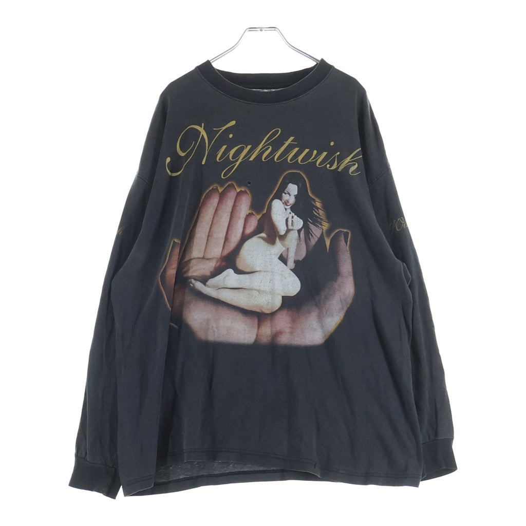 VINTAGE(ヴィンテージ) 00s Nightwish She Is My Sin ナイトウィッシュ ユーロ ロングスリーブカットソー ブラック
