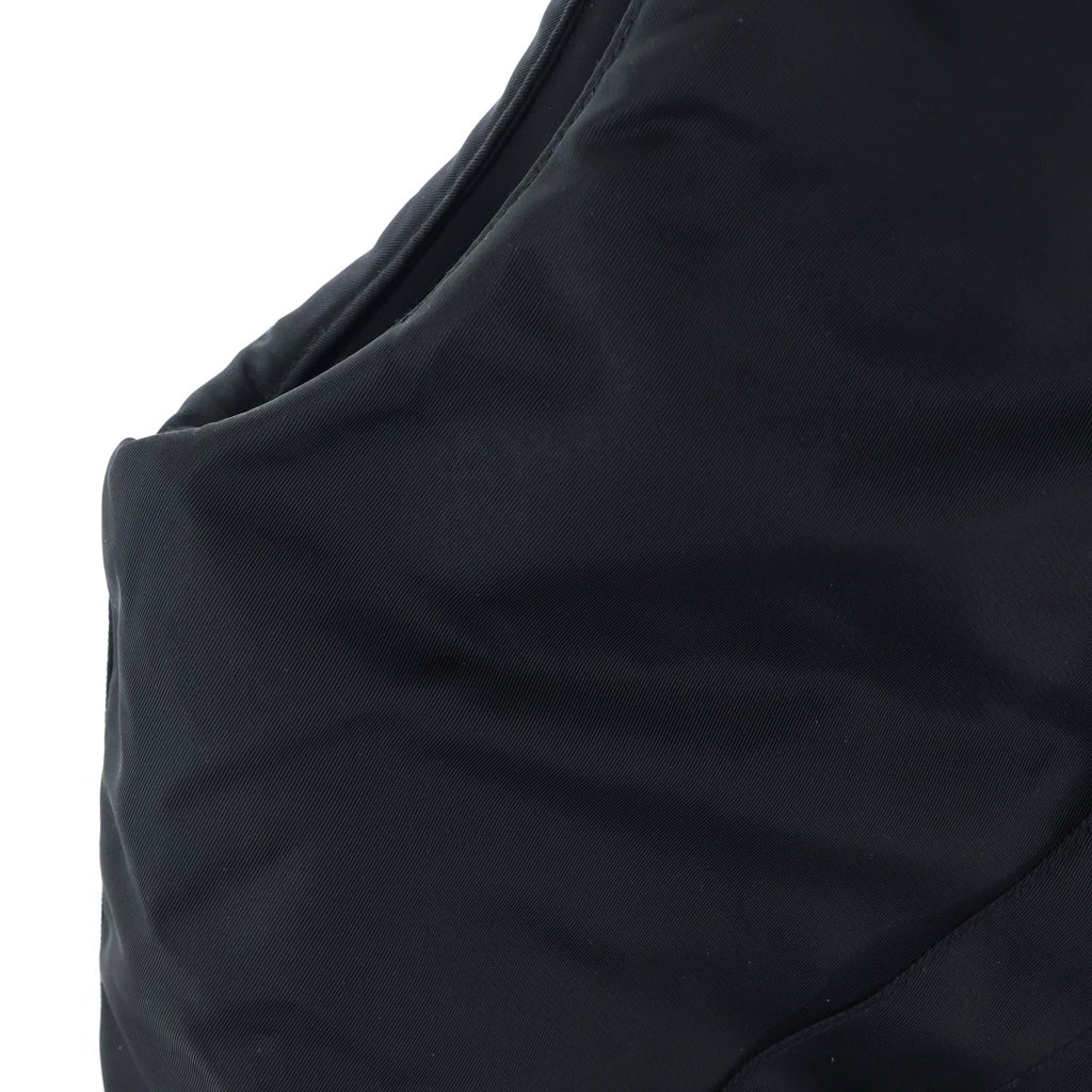 ASKYURSELF(アスクユアセルフ) Nylon Puffer Bomber Vest ナイロン パファー ボンバー ベスト ブラック