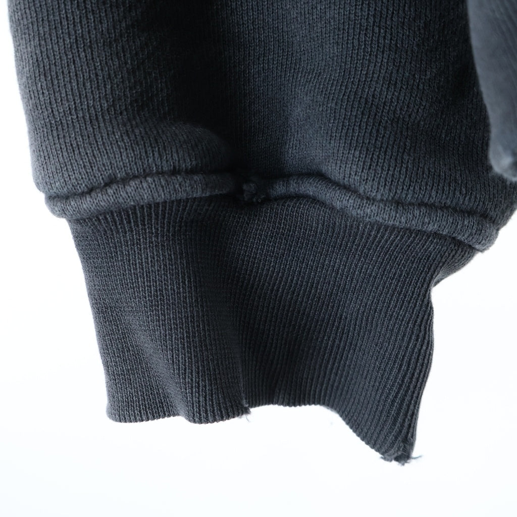 ASKYURSELF(アスクユアセルフ) AYS Marked Repaired Hoodie マークド リペアード ダメージ加工 プルオーバーパーカー ブラック