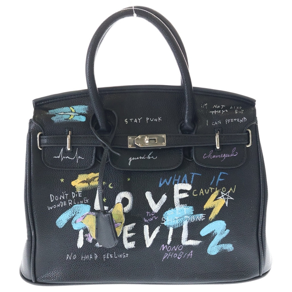 GUERNIKA(ゲルニカ) Anarchy Bag paint アナーキーバック ペイントバーキンタイプ ブラック