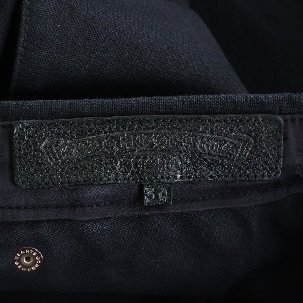 CHROME HEARTS(クロムハーツ) CARPENTER カーペンター バックポケットセメタリーパッチロングパンツ ブラック