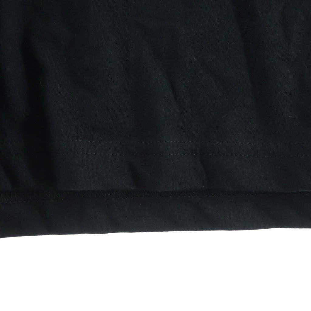CHROME HEARTS(クロムハーツ) FLRL CRS HORSESHOE L/S 袖フローラルプリント クルーネック長袖Tシャツカットソー ブラック /ピンク
