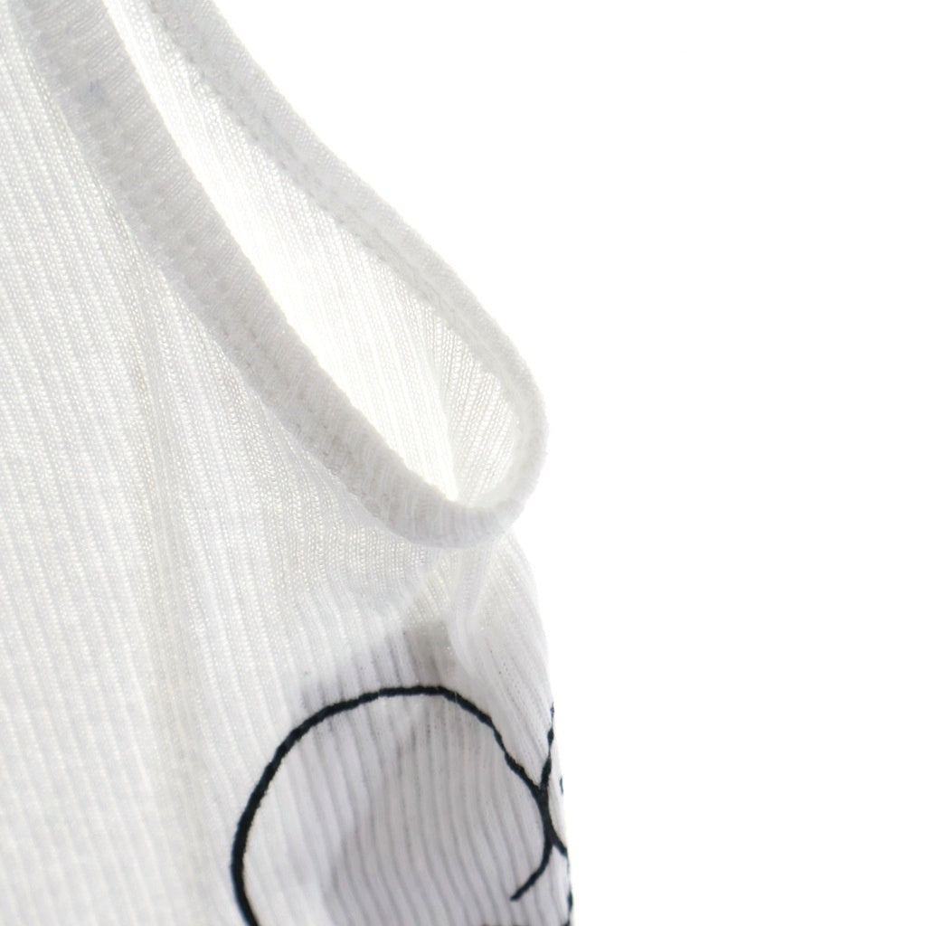 CHROME HEARTS(クロムハーツ) Viny Heart Love You Rib Tank Top ヴィニーハート ラブユー リブ タンクトップ ホワイト