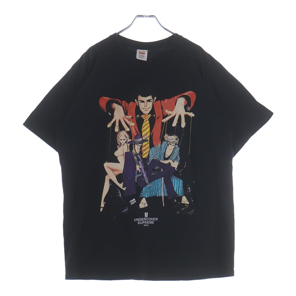 SUPREME(シュプリーム) 23SS ×UNDERCOVER Lupin Tee ルパンティ クルーネックTシャツ ブラック