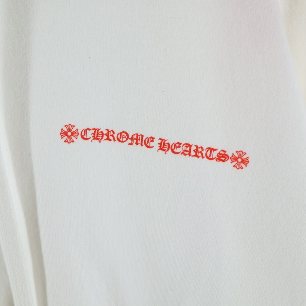 CHROME HEARTS(クロムハーツ) Laurie Lynn Stark LLS HOODIE ローリーリンスターク バックプリントプルオーバーパーカー ホワイト