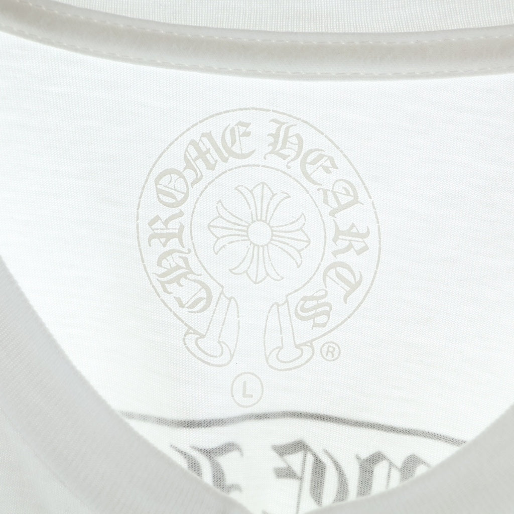 CHROME HEARTS(クロムハーツ) CH T-SHRT LTD 青山20周年限定 バックスクロール プリント クルーネック半袖Tシャツカットソー ホワイト