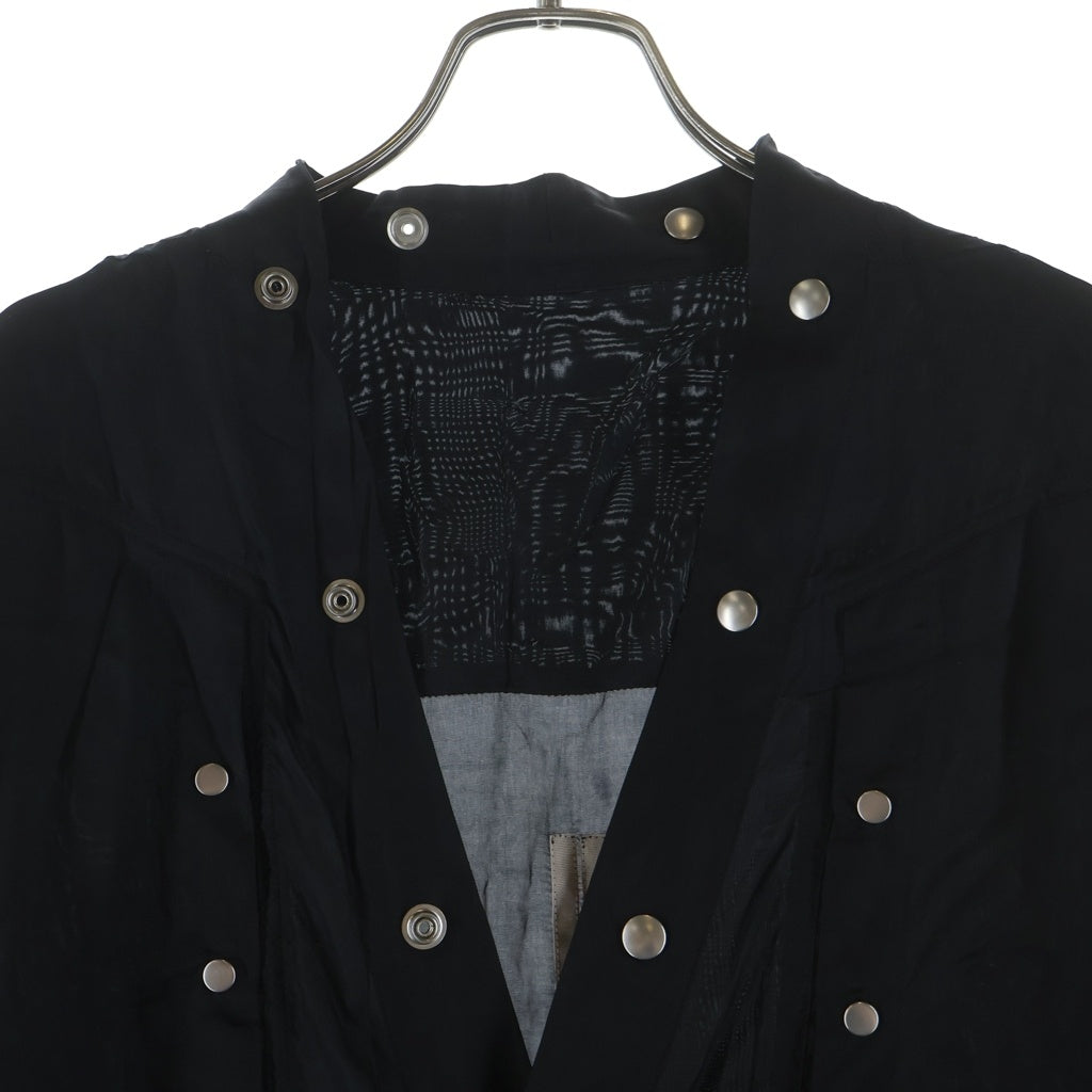 Rick Owens(リックオウエンス) オーバーサイズ ショートスリーブシャツ ブラック RR01B1294-JX