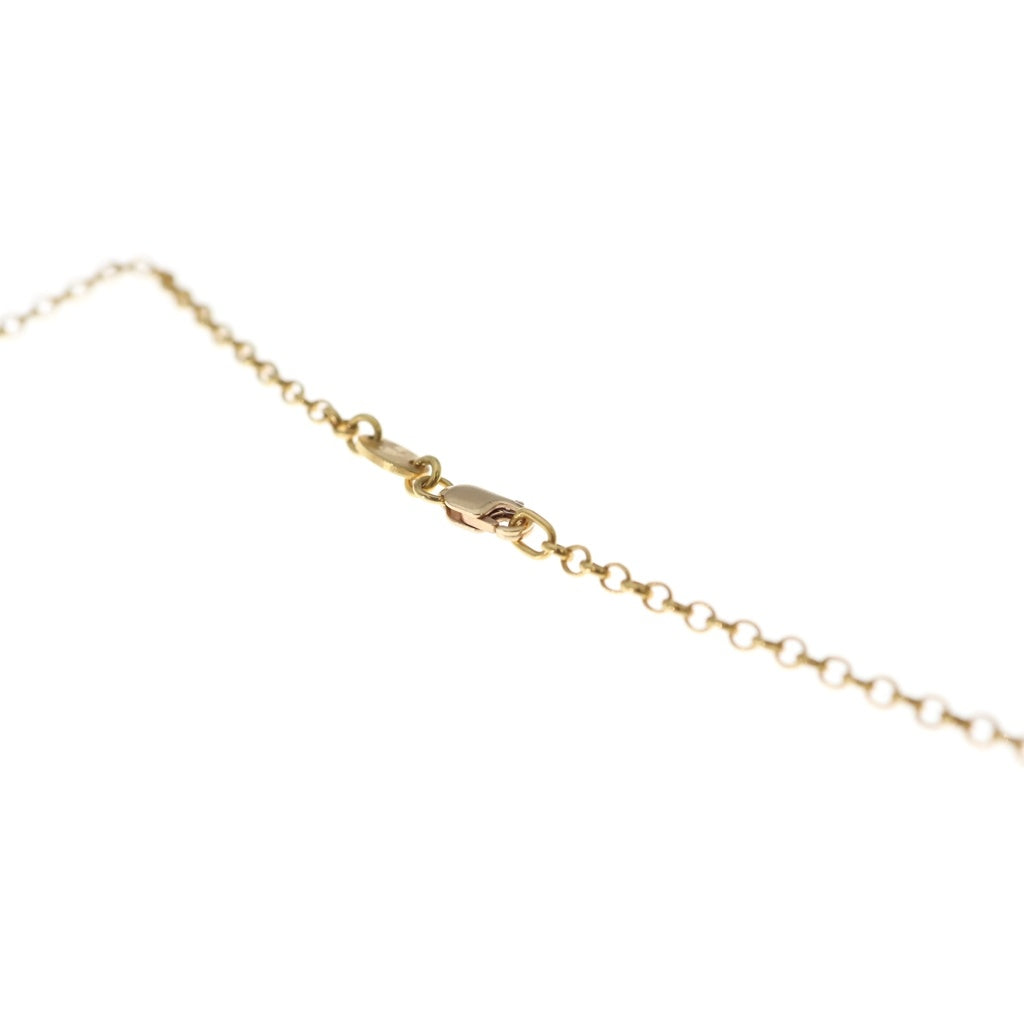 CHROME HEARTS(クロムハーツ) 22K NECKCHAIN R18 ロールチェーンネックレス 18inc h ゴールド BCA010