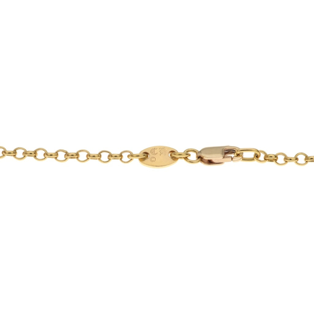 CHROME HEARTS(クロムハーツ) 22K NECKCHAIN R18 ロールチェーンネックレス 18inc h ゴールド BCA010