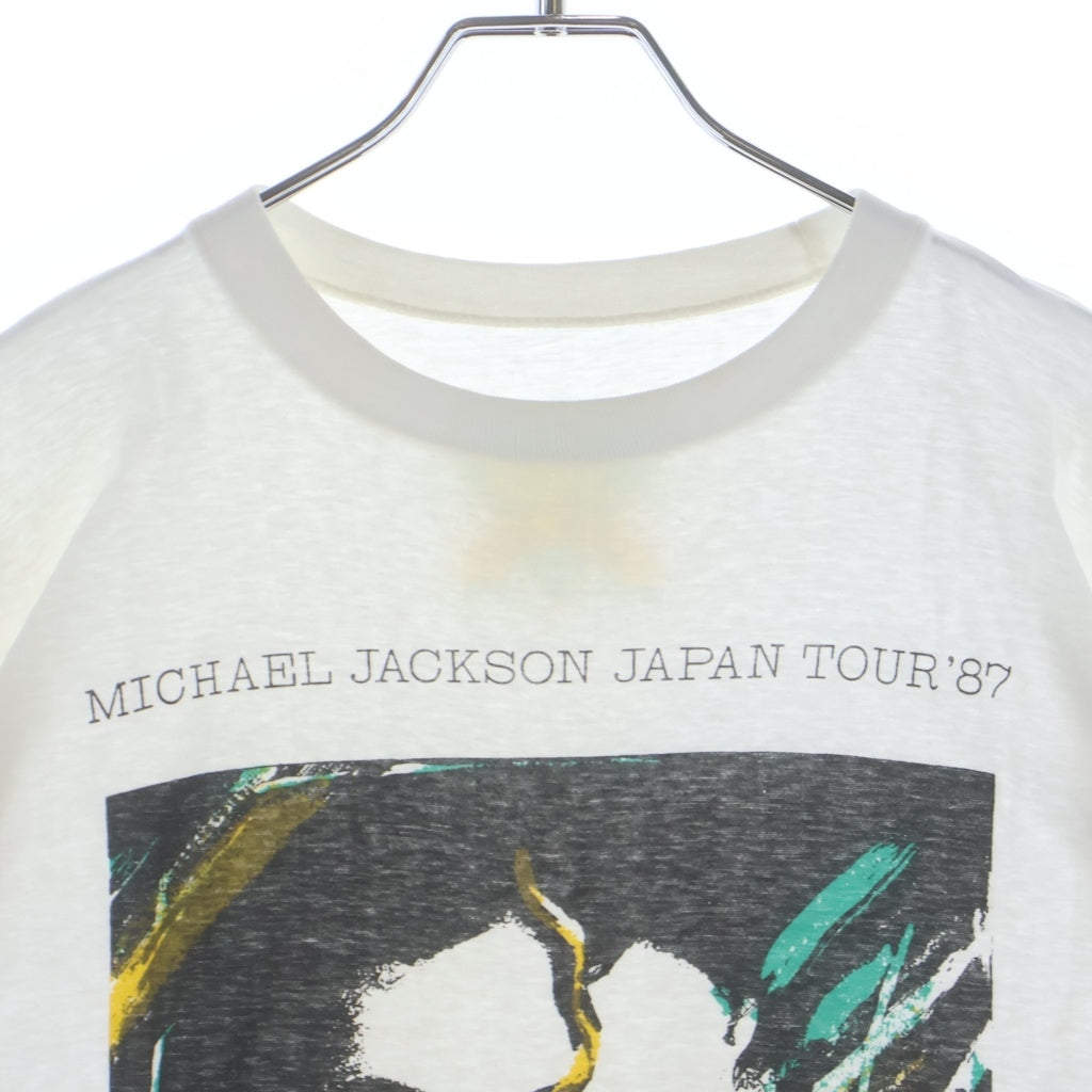 VINTAGE(ヴィンテージ) 80s-90s MICHAEL JACKSON JAPAN TOUR マイケルジャクソン ツアーT クルーネックTシャツ ホワイト