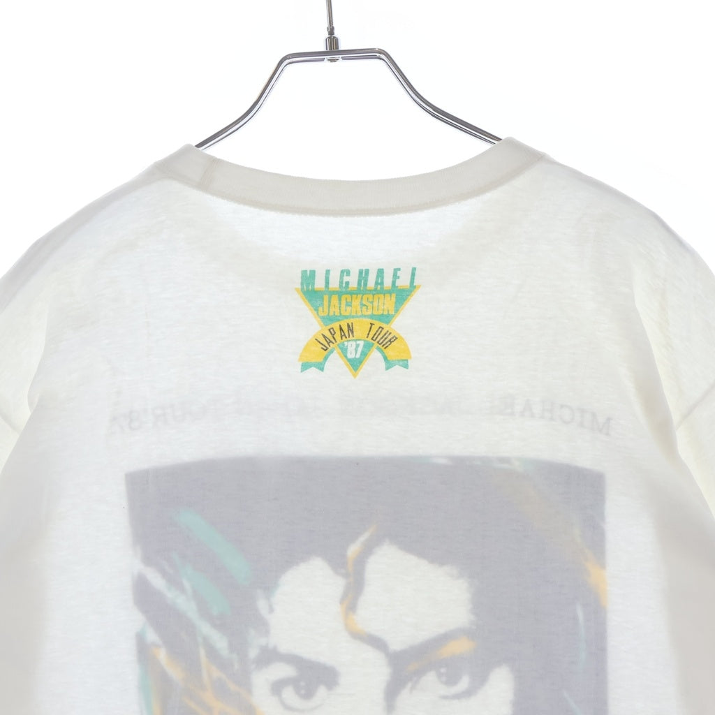VINTAGE(ヴィンテージ) 80s-90s MICHAEL JACKSON JAPAN TOUR マイケルジャクソン ツアーT クルーネックTシャツ ホワイト