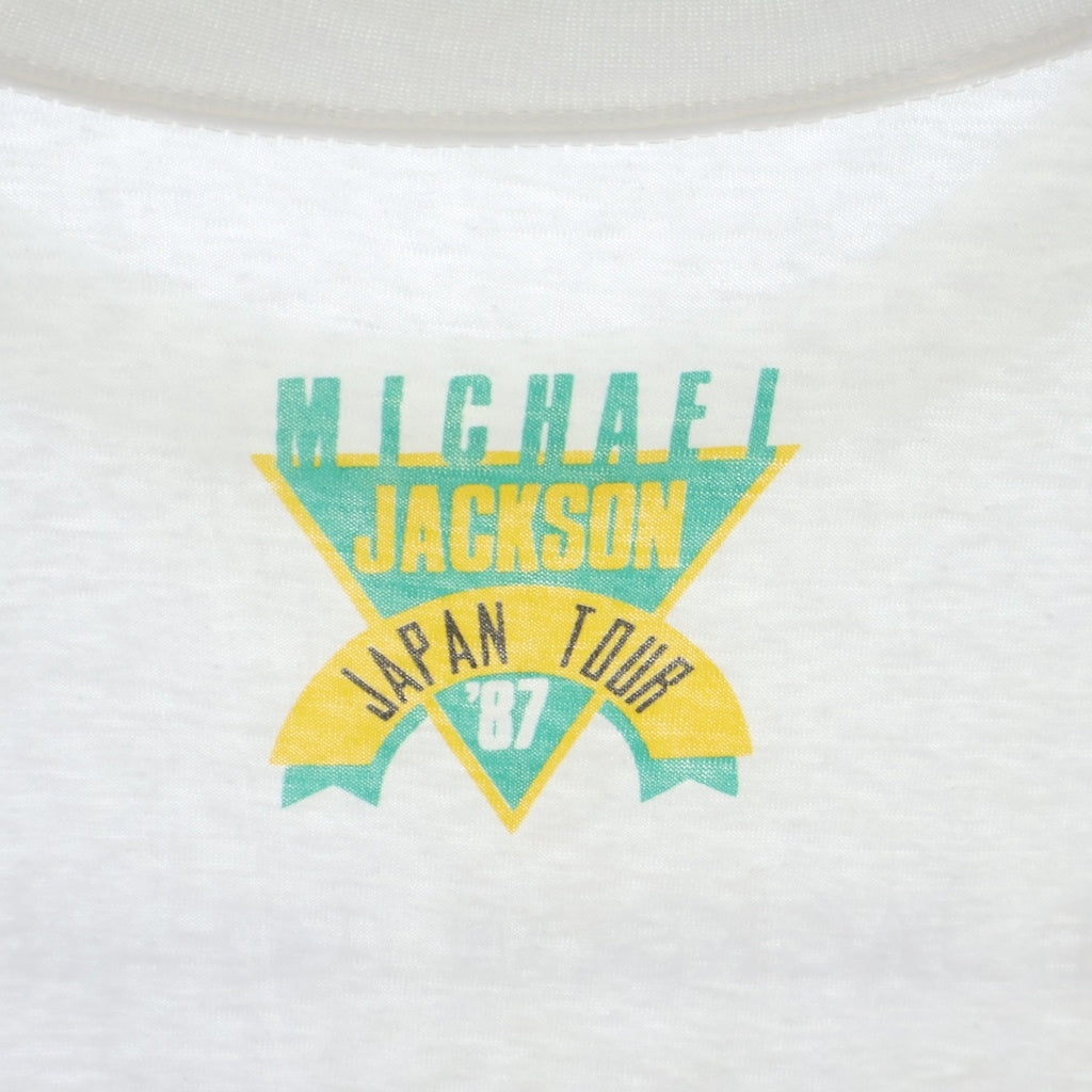 VINTAGE(ヴィンテージ) 80s-90s MICHAEL JACKSON JAPAN TOUR マイケルジャクソン ツアーT クルーネックTシャツ ホワイト