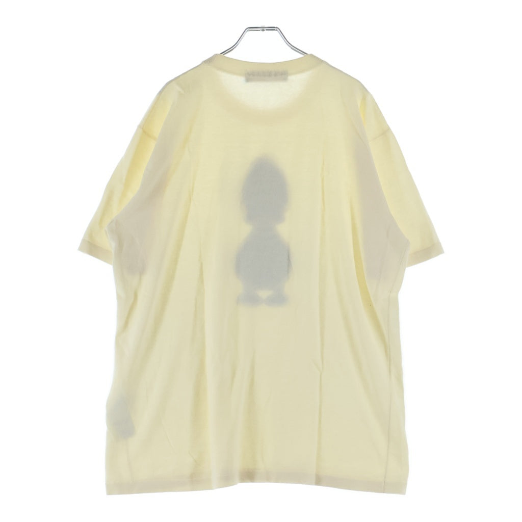 LOUIS VUITTON(ルイヴィトン) 22SS×NIGO LV MADE Intarsia Duck Knit Tee ニゴー LVメイド ダック刺繍 インタルシアジャカードニット半袖セーターアイボリー RM221M F96 HMN04W