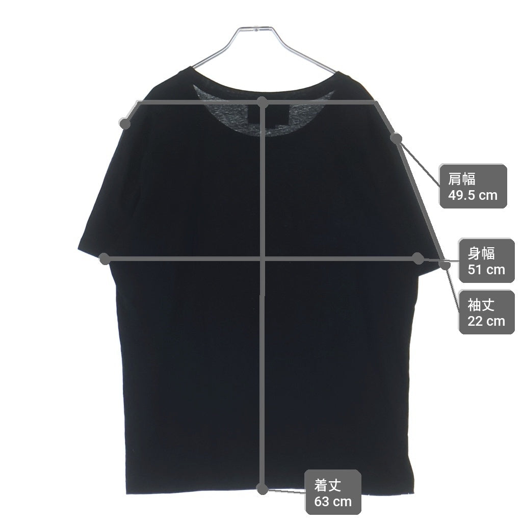 GUCCI(グッチ) ロゴプリント クルーネック半袖Tシャツカットソー ブラック 4401013-X3F05