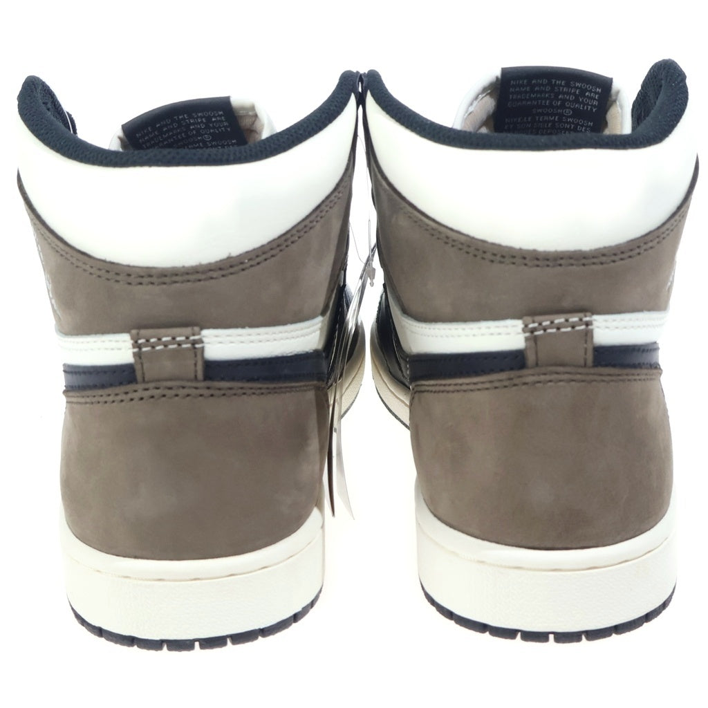 NIKE(ナイキ) AIR JORDAN 1 RETRO HIGH OG DARK MOCHA 555088-105 エアジョーダン 1 レトロ ダークモカ ハイカットスニーカー ブラック/ブラウン US9.5/27.5cm