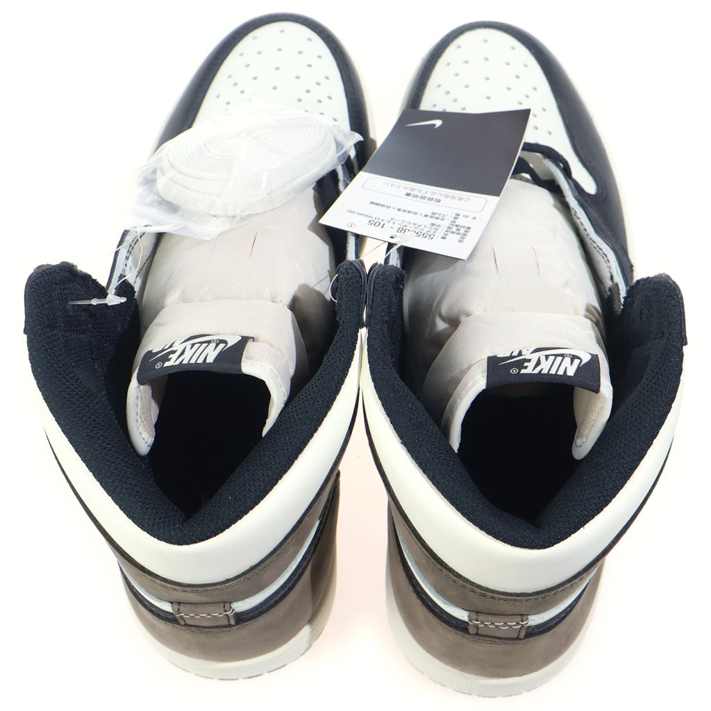 NIKE(ナイキ) AIR JORDAN 1 RETRO HIGH OG DARK MOCHA 555088-105 エアジョーダン 1 レトロ ダークモカ ハイカットスニーカー ブラック/ブラウン US9.5/27.5cm
