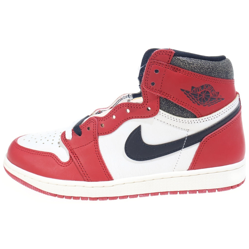 NIKE(ナイキ) AIR JORDAN 1 HIGH OG DZ5485-612 エアジョーダン1 OG ロスト&ファウンド シカゴ ハイカットスニーカー ホワイト/レッド US9.5/27.5cm