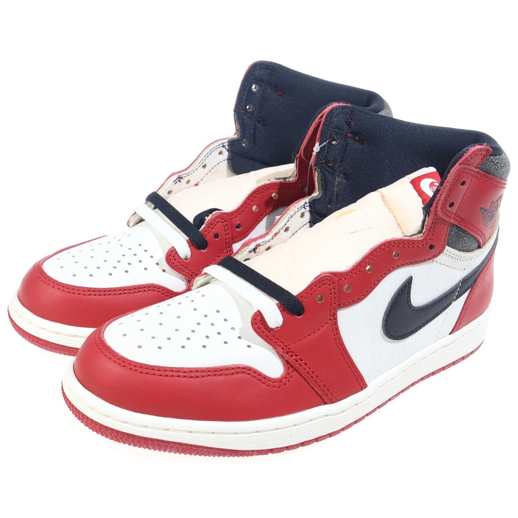 NIKE(ナイキ) AIR JORDAN 1 HIGH OG DZ5485-612 エアジョーダン1 OG ロスト&ファウンド シカゴ ハイカットスニーカー ホワイト/レッド US9.5/27.5cm