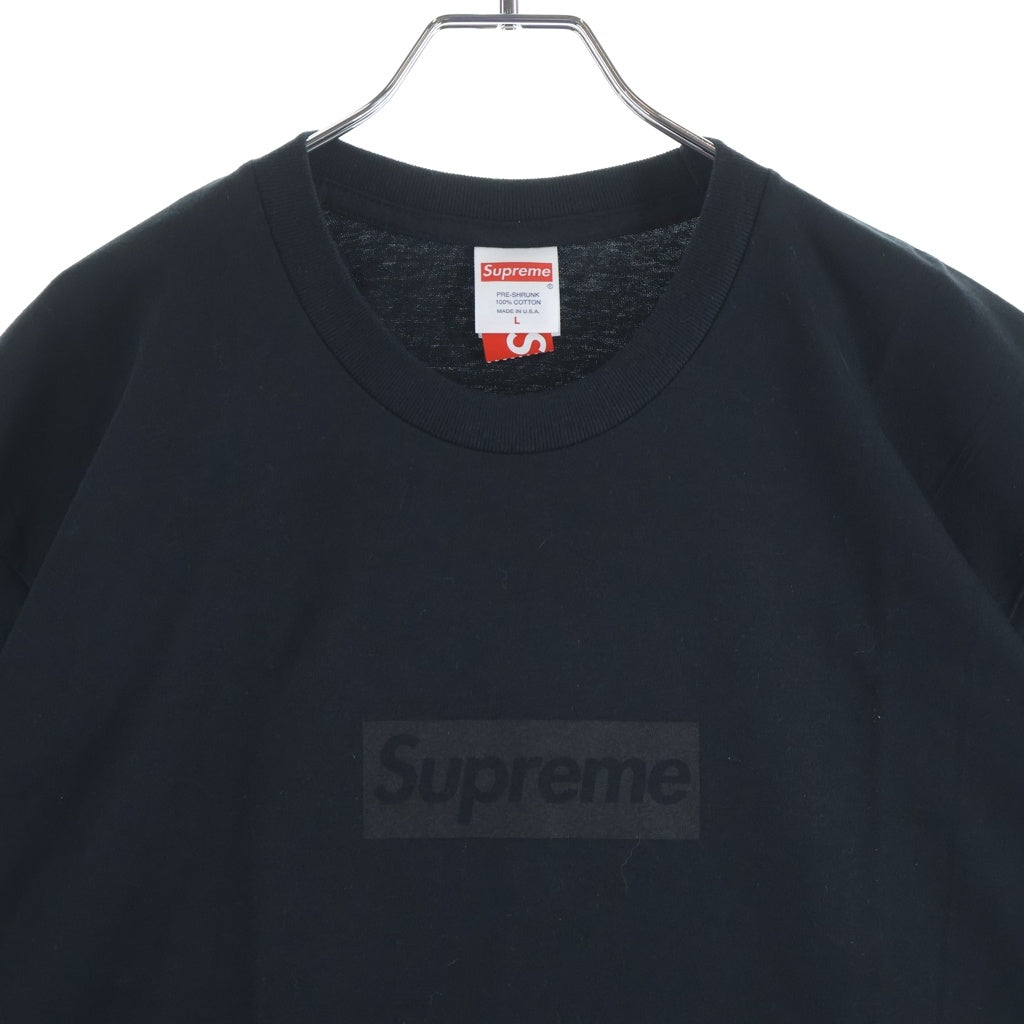 SUPREME(シュプリーム) 23SS Tonal Box Logo Tee トーナルボックスロゴ クルーネックTシャツ ブラック