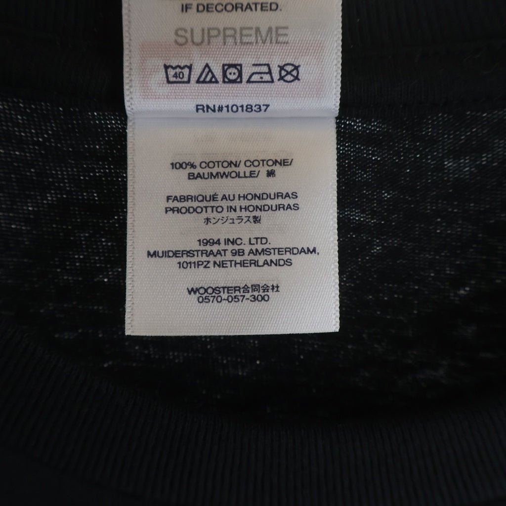 SUPREME(シュプリーム) 24AW Tyler The Creator Tee タイラーザクリエーター クルーネックTシャツ ブラック