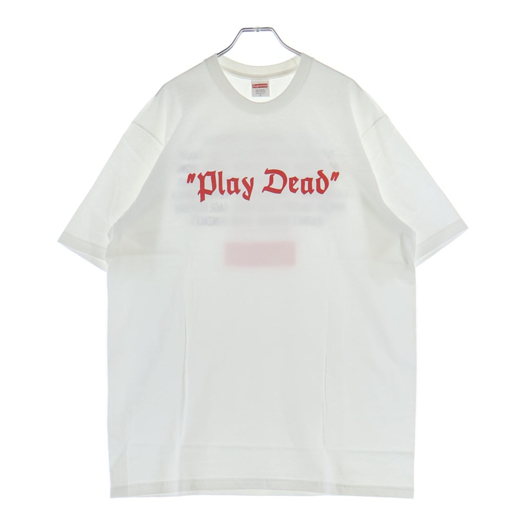 SUPREME(シュプリーム) 22AW Play Dead Tee プレイデッドティ クルーネックTシャツ ホワイト