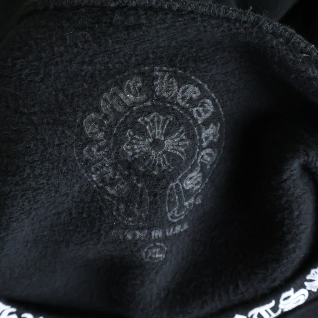 CHROME HEARTS(クロムハーツ) SWTSHRT PLVR ネックロゴ クルーネックスウェットトレーナー ブラック