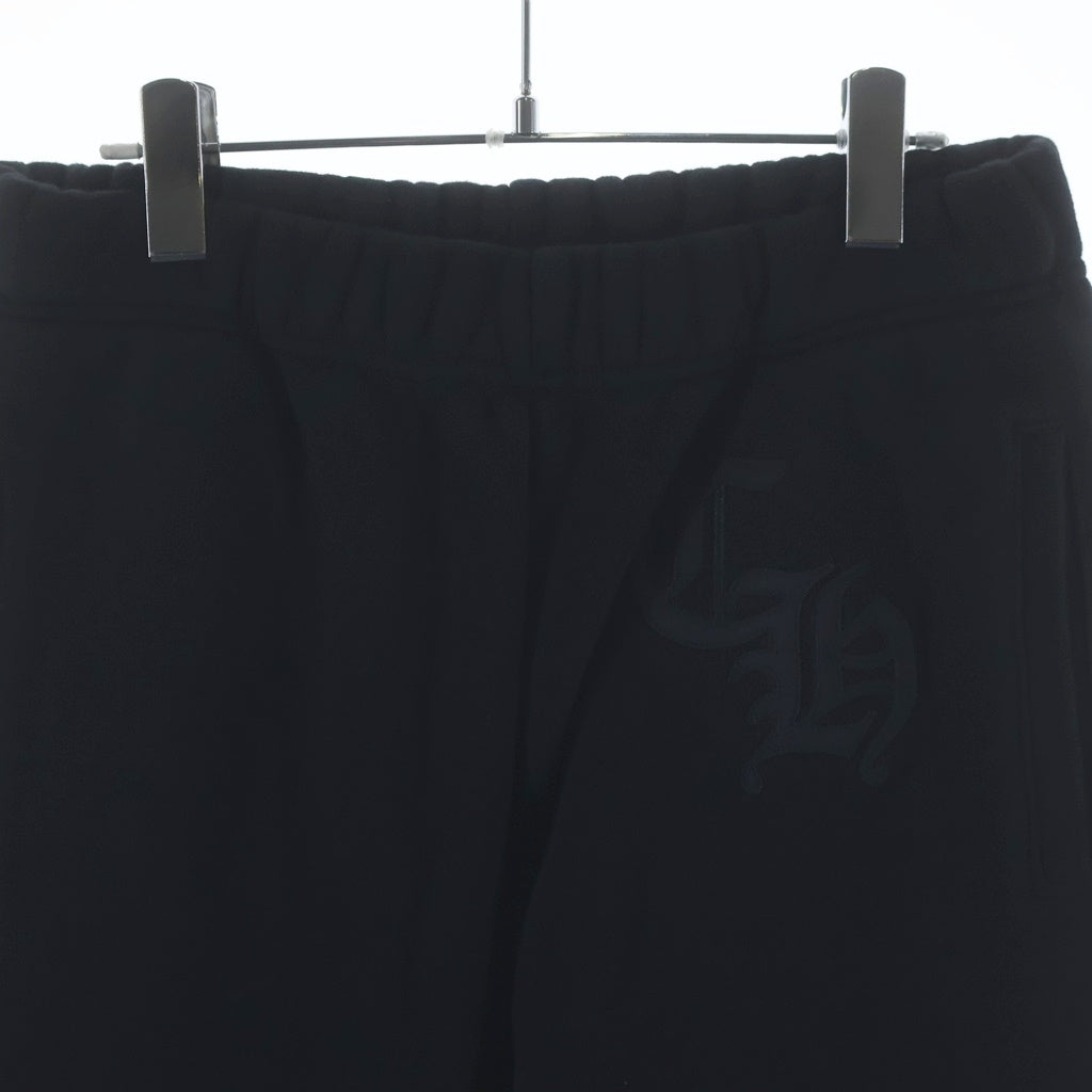 CHROME HEARTS(クロムハーツ) 25SS Y NOT CH Cross Applique Embroidery Sweat Pants ワイノット CHクロス アップリケ刺繍 スウェットパンツ ブラック