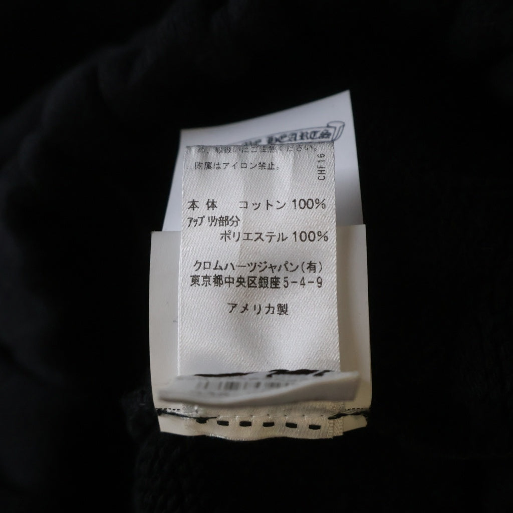 CHROME HEARTS(クロムハーツ) 25SS Y NOT CH Cross Applique Embroidery Sweat Pants ワイノット CHクロス アップリケ刺繍 スウェットパンツ ブラック