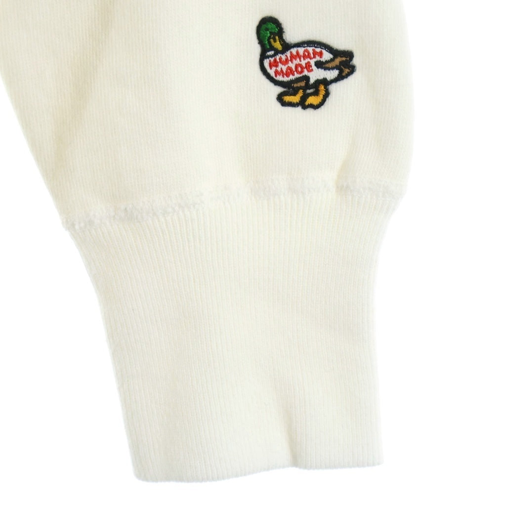 HUMAN MADE(ヒューマンメイド) Heart LOGO Hoodie ハートロゴ フーディーパーカー ホワイト/レッド