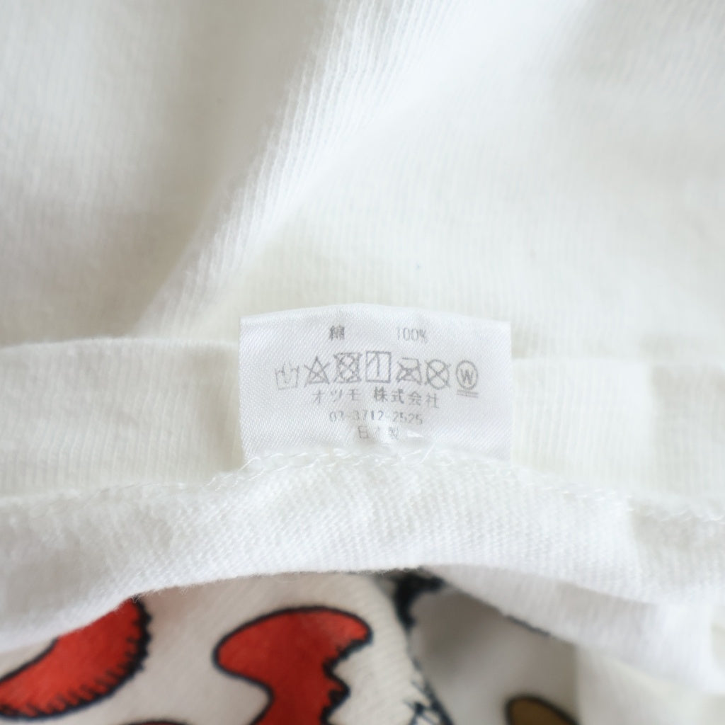 HUMAN MADE(ヒューマンメイド) ×KAWZ Duck graphic ダックグラフィックロゴ 半袖クルーネックTシャツ ホワイト