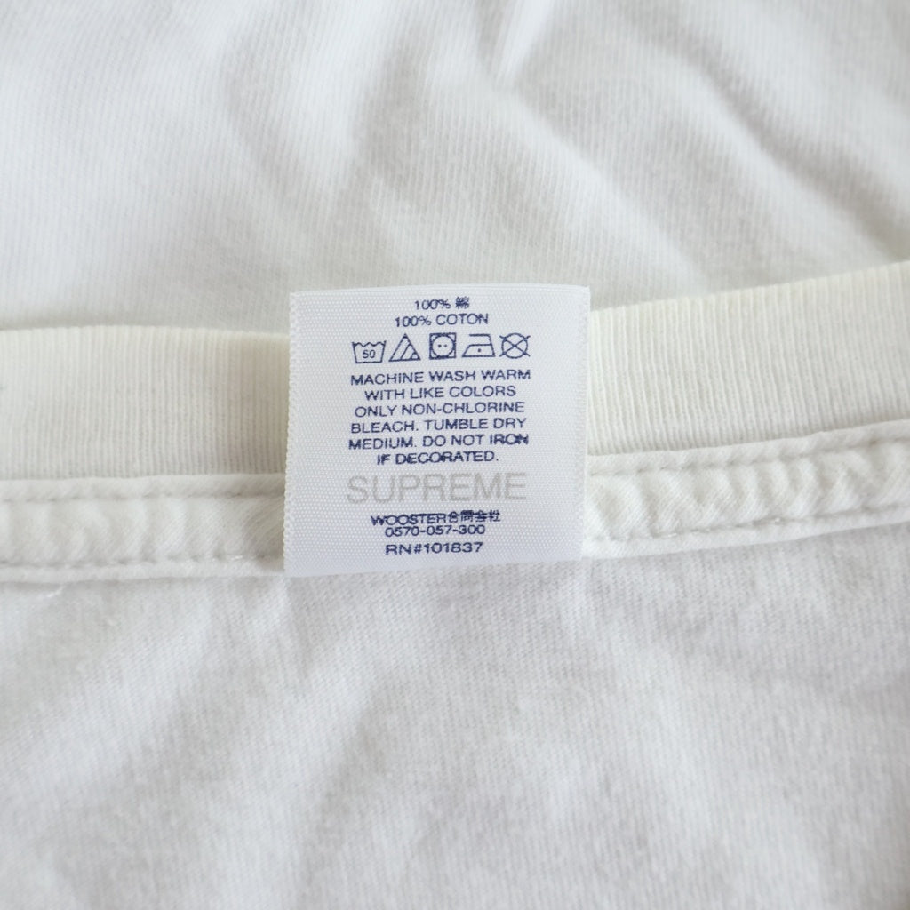 SUPREME(シュプリーム) ×Burberry BOX LOGO ボックスロゴ 半袖クルーネックTシャツ ホワイト