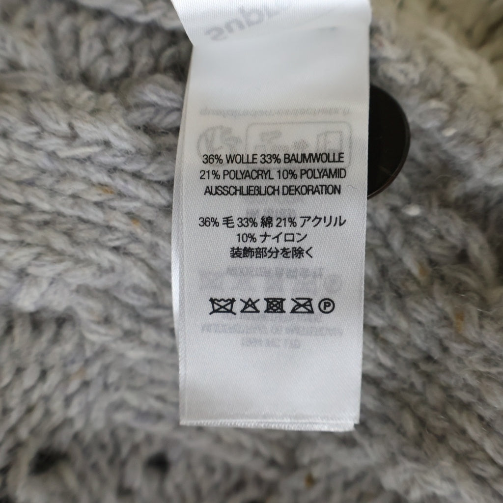SUPREME(シュプリーム) 23AW Cable Knit Cardigan パッチワーク ケーブルニット アイボリー