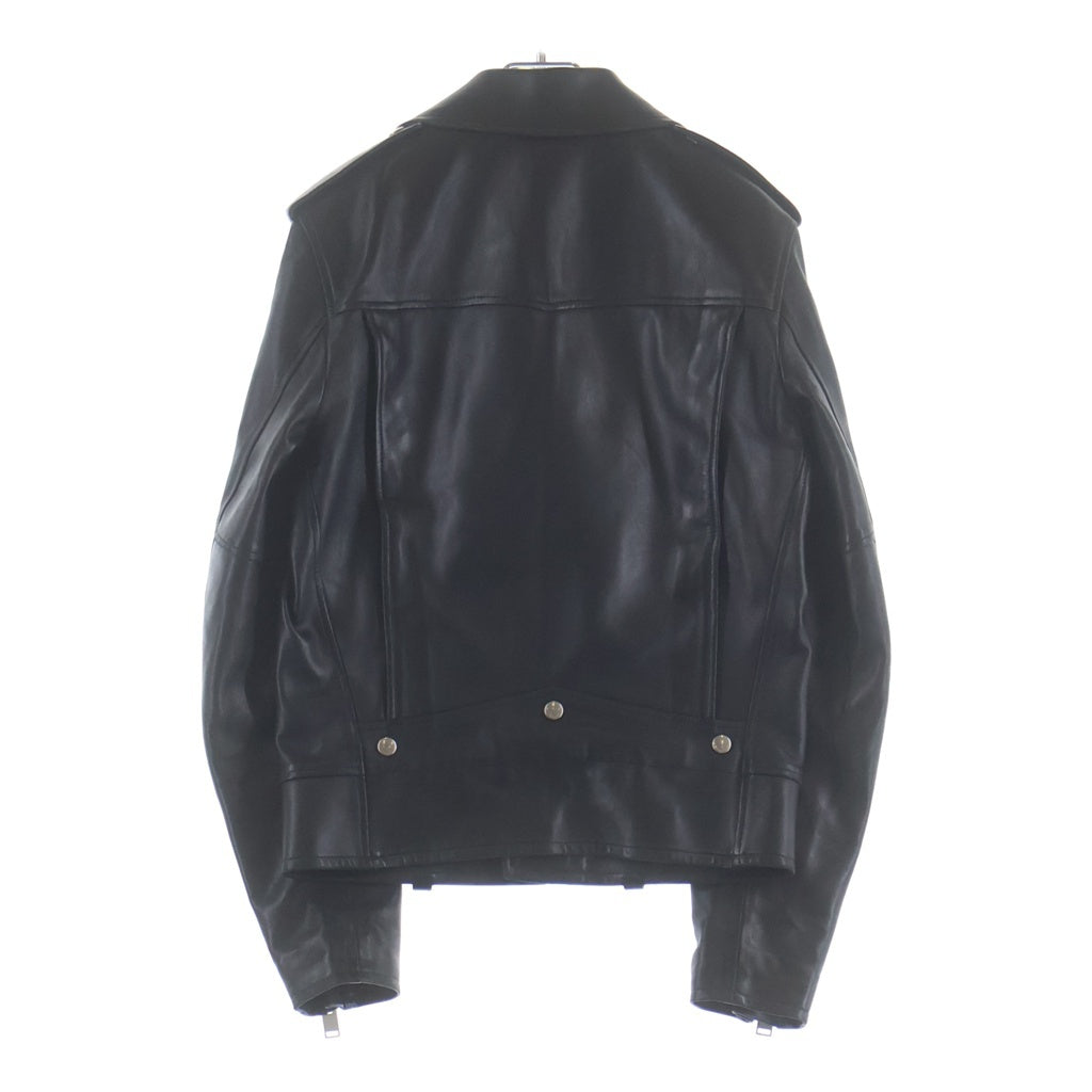 SAINT LAURENT PARIS(サンローランパリ) 13AW エディ期 ラムレザー クラシックモーターサイクル ダブルライダース ブラック