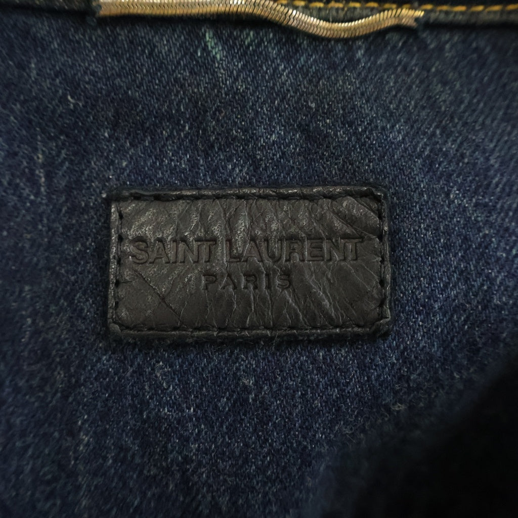 SAINT LAURENT PARIS(サンローランパリ) 15SS エディ期 Damaged Denim Jacket 377890 デニムジャケット インディゴ