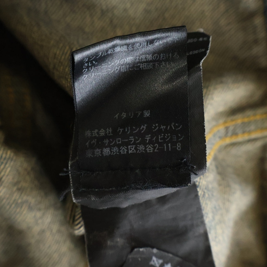 SAINT LAURENT PARIS(サンローランパリ) 15SS エディ期 Damaged Denim Jacket 377890 デニムジャケット インディゴ