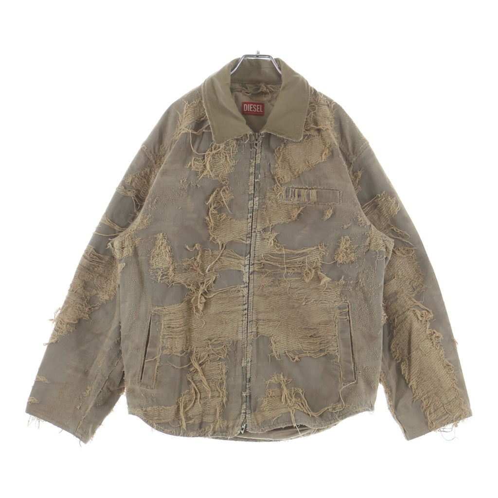 DIESEL(ディーゼル) 25SS D-IVAR-FSG Overdyed Denim Jacket オーバーダイ デニムジャケット A18111007 ブラウン