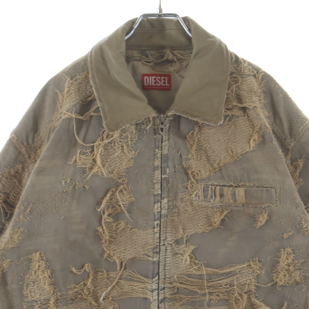DIESEL(ディーゼル) 25SS D-IVAR-FSG Overdyed Denim Jacket オーバーダイ デニムジャケット A18111007 ブラウン