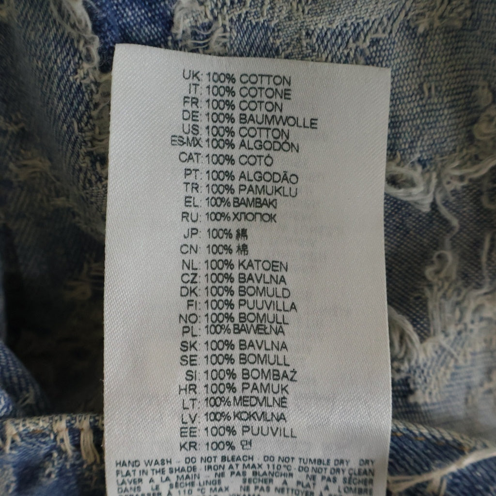 DIESEL(ディーゼル) 24AW D-FINITIVE-FSF1 Regular fit Denim レギュラーフィットデニム ダメージ加工 A16917007Z7 インディゴ