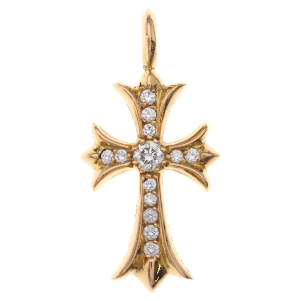 CHROME HEARTS(クロムハーツ) 22K TNY CRSF P/DIA タイニーファットクロス PAVEダイヤ ペンダントトップ ゴールドBCA033