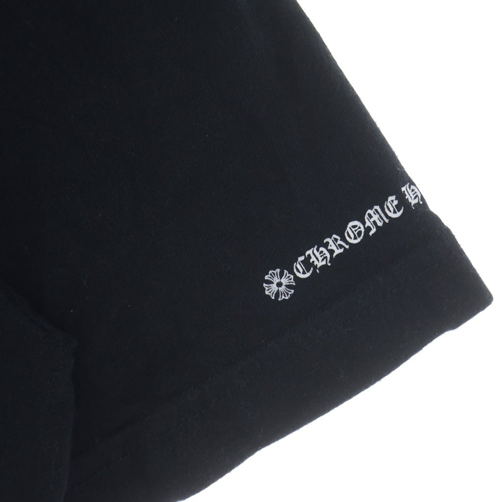 CHROME HEARTS(クロムハーツ) Neck Logo ネックロゴ クルーネック半袖Tシャツカットソー ブラック