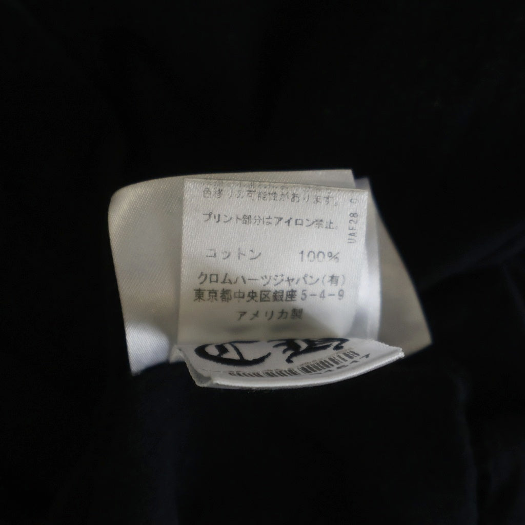 CHROME HEARTS(クロムハーツ) Neck Logo ネックロゴ クルーネック半袖Tシャツカットソー ブラック