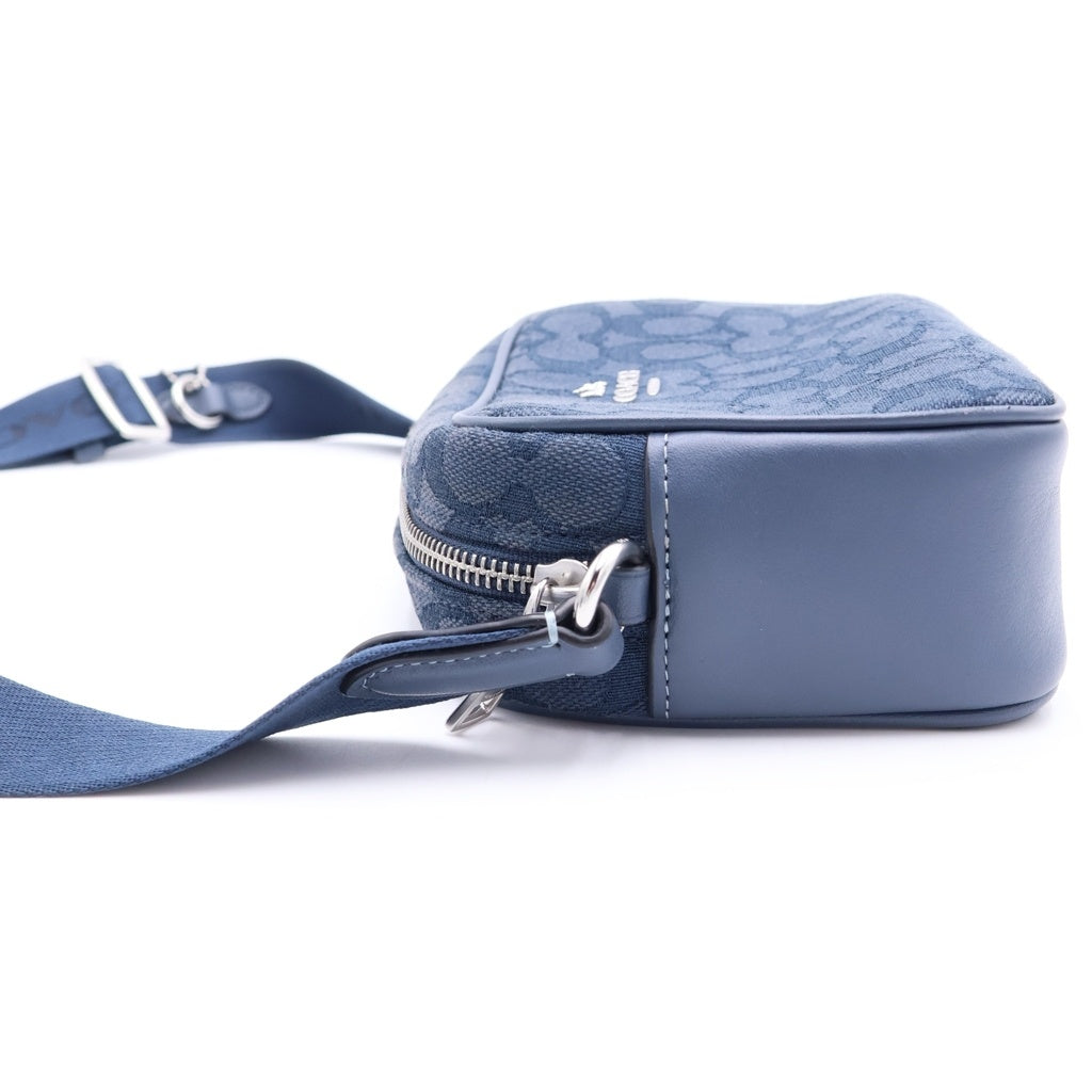 COACH(コーチ) ミニ ジェイミー カメラ バッグ シグネチャー ジャカード CT861 ショルダーバック インディゴ レディース