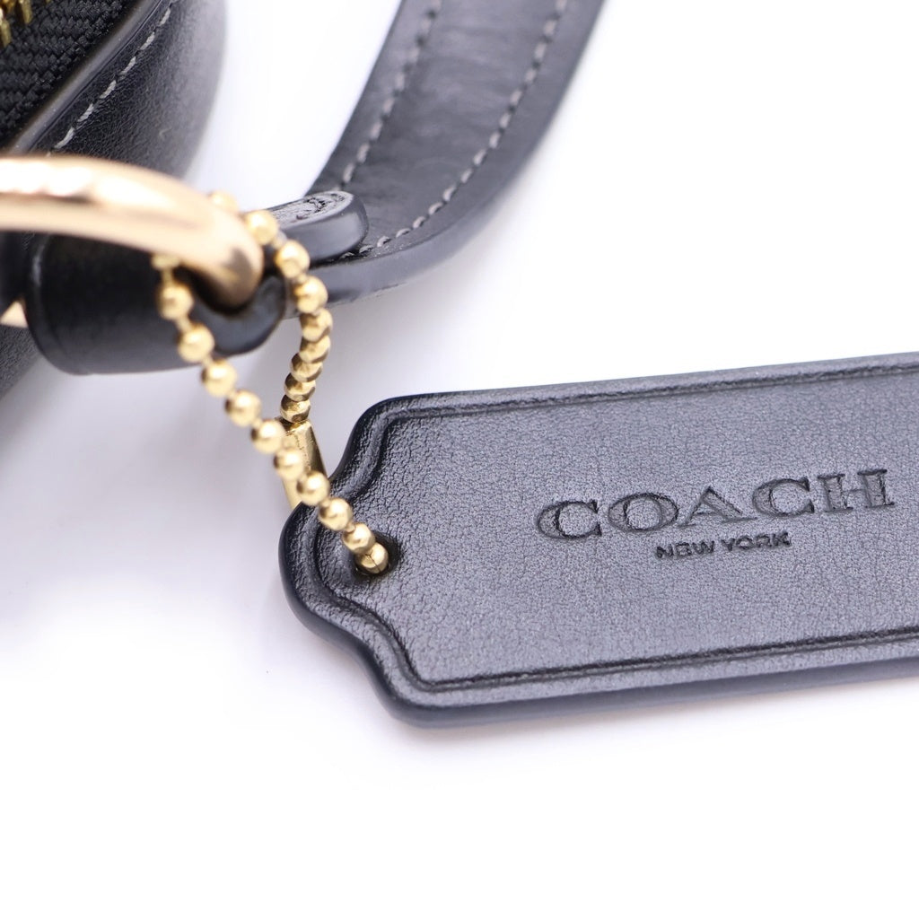 COACH(コーチ) シグネチャーキャンバス PVC ショルダーバック ブラウン レディース