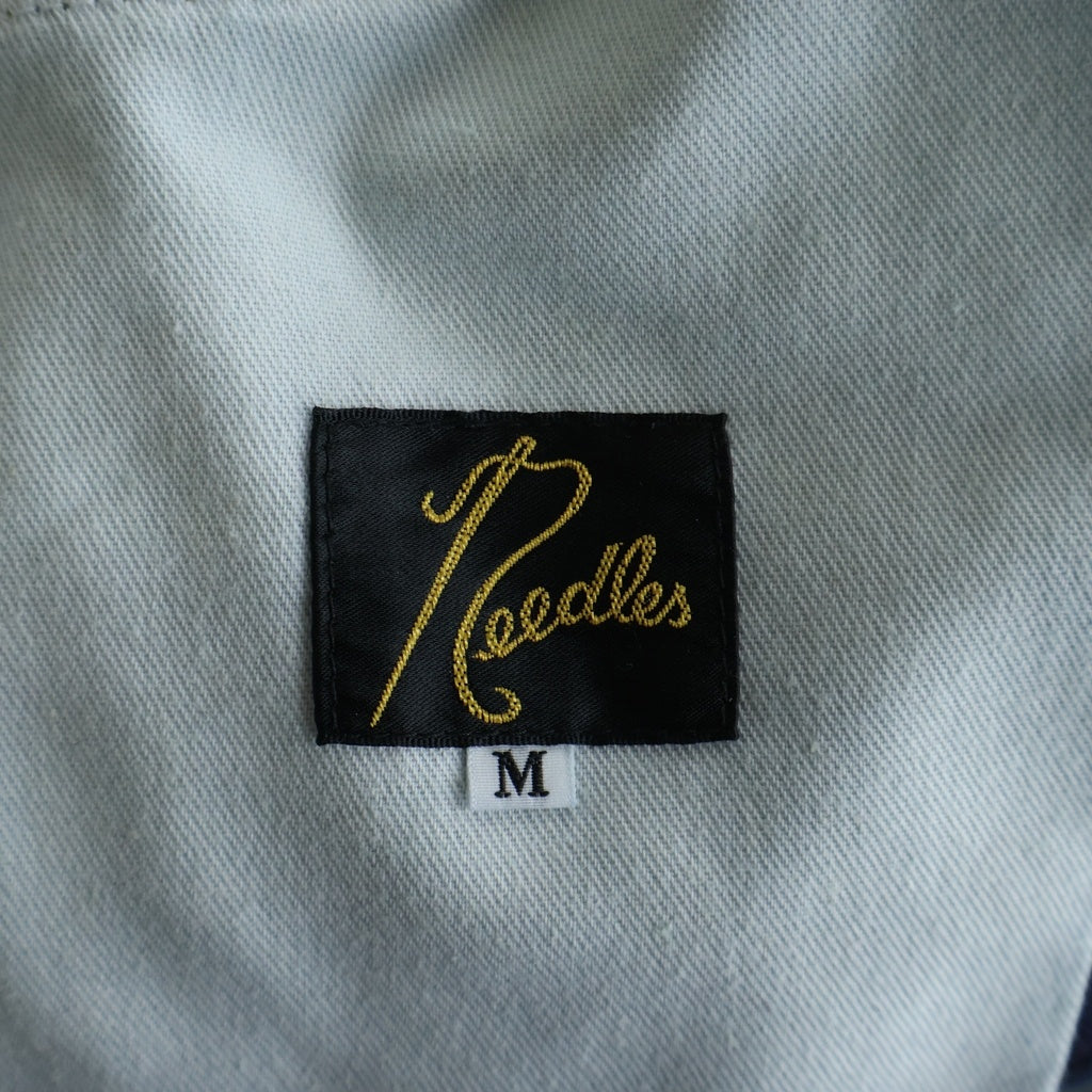 Needles(ニードルス) 24AW Boot-Cut Jean 13oz Denim Rose Jq ローズ ジャガード PU198 ブーツカットデニム ネイビー